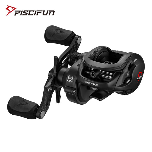 Piscifun Carbon XCS Baitcasting Reel 8KG Max Drag 7+1 Bearings Gear Ratios 8.1:1