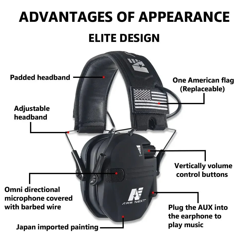 Electronic Shooting earmuffs - Tactical headset Ear Protection