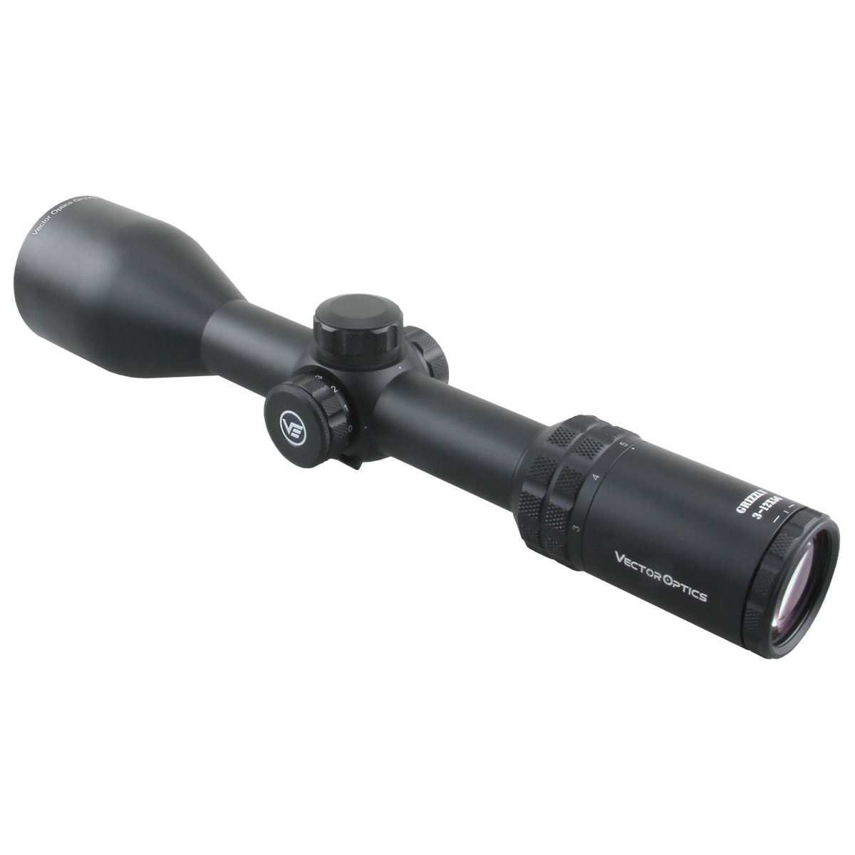 Vector Optics Grizzly 3-12x56 Riflescope Hunting 3-12x 56mm Rifle Scope German #4 Glass Reticle With Red Illuminated Dot