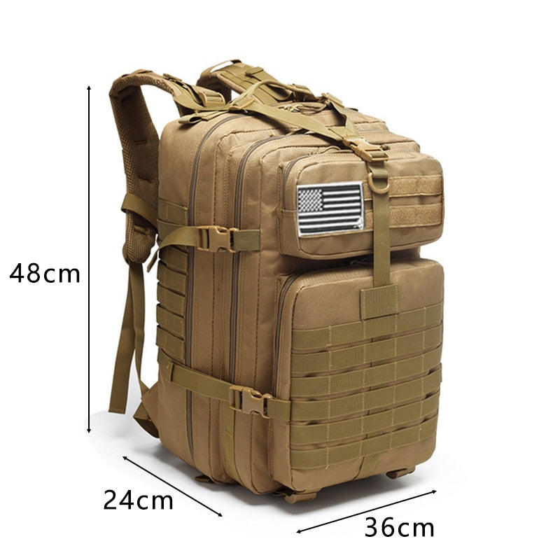 Military Tactical Backpack Men 50L /25L Waterproof Large Capacity Bags For Camping Hunting Trekking