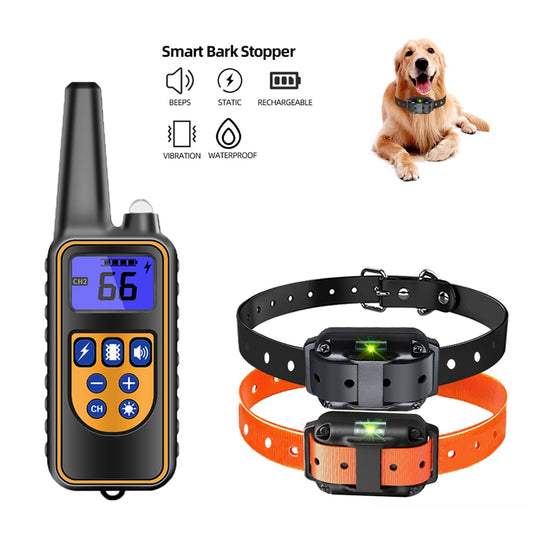 800m Electric Dog Training Collar Waterproof