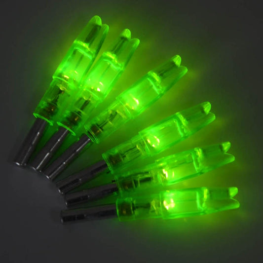 6PCS Green Led Lighted Nocks For Arrow Shaft