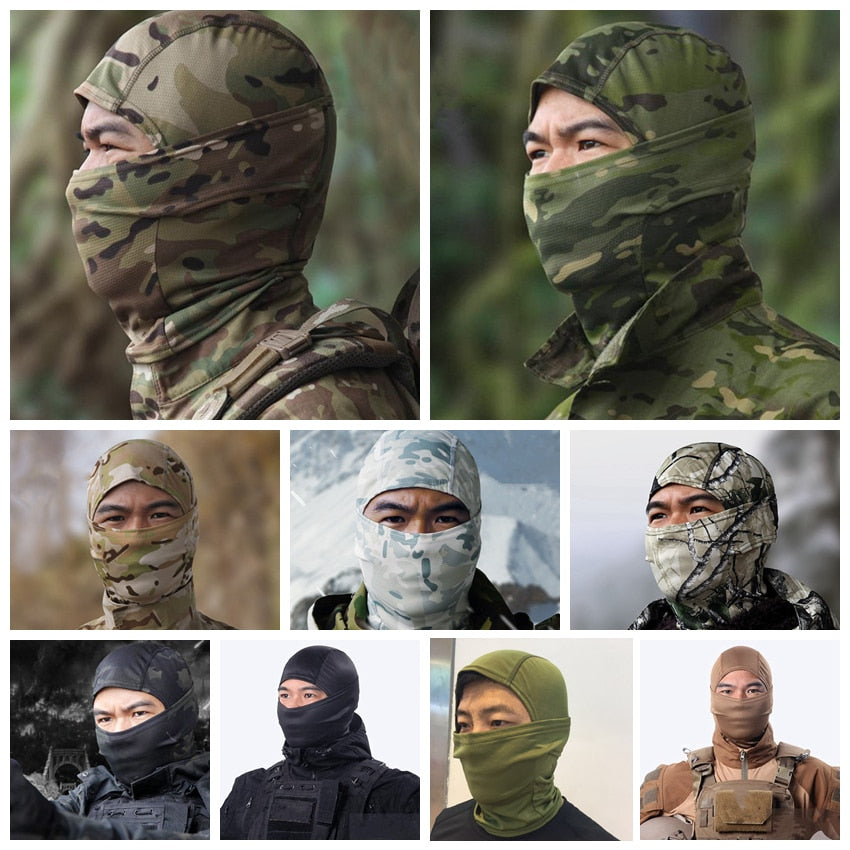 20 Color Hunting Tactical Mask Bandana Full Face Head Outdoor Hunting Hiking Army Military Styles