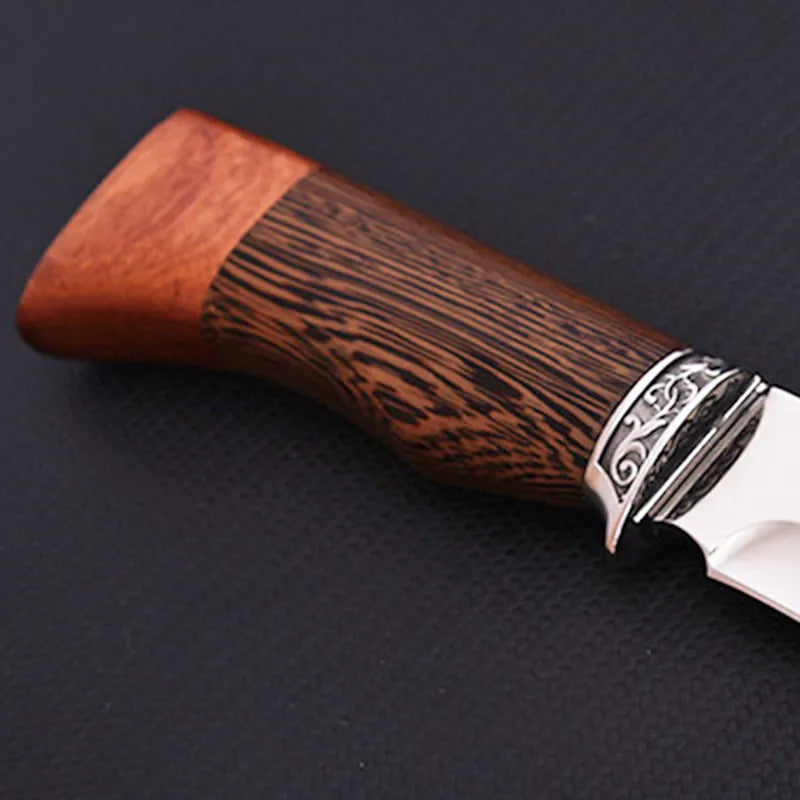 Wood Handle Design Knife Fixed Blade