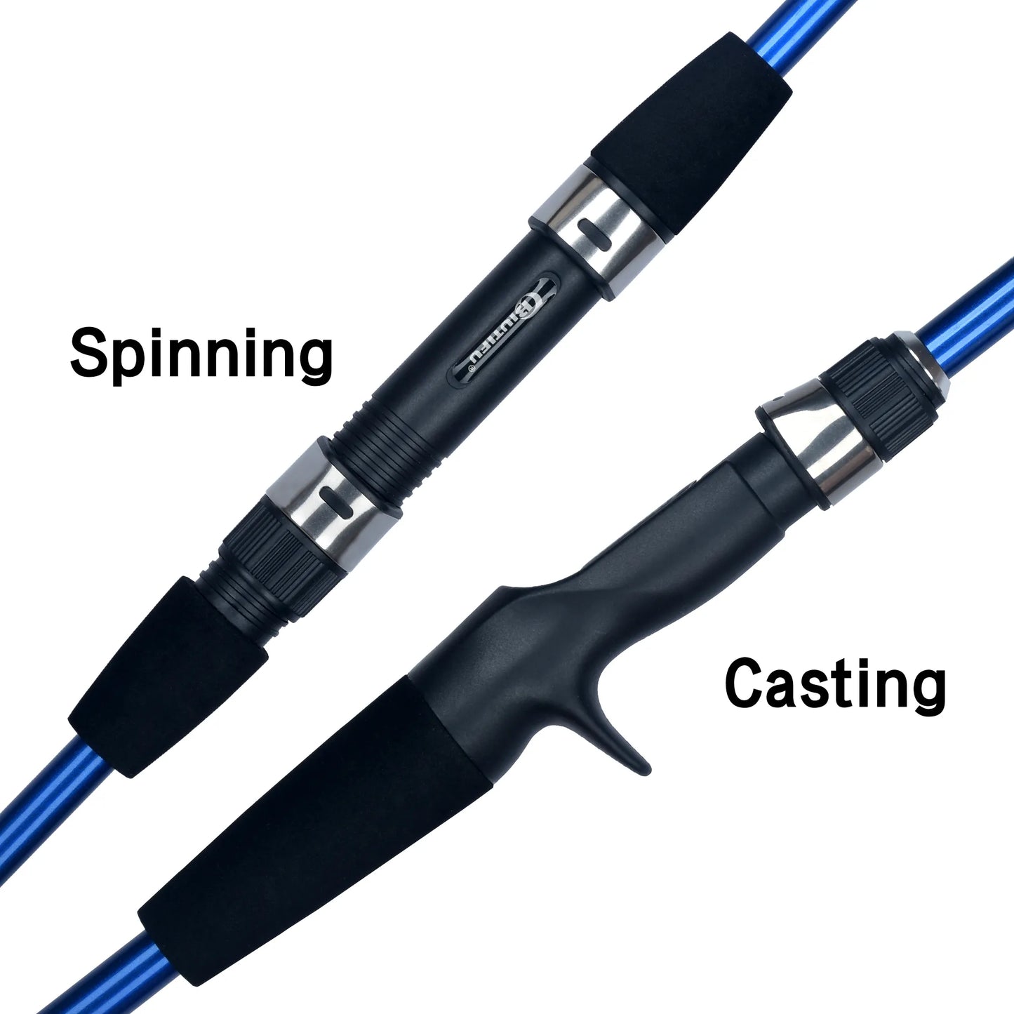 BIUTIFU Baitcasting Spinning Mini Fishing Rod