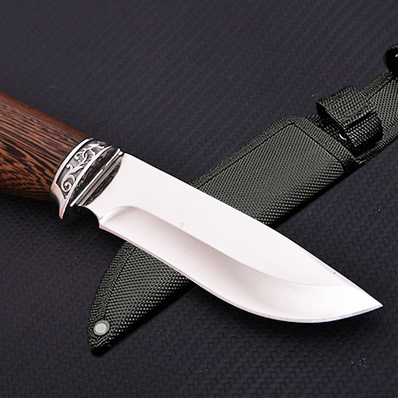 Wood Handle Design Knife Fixed Blade