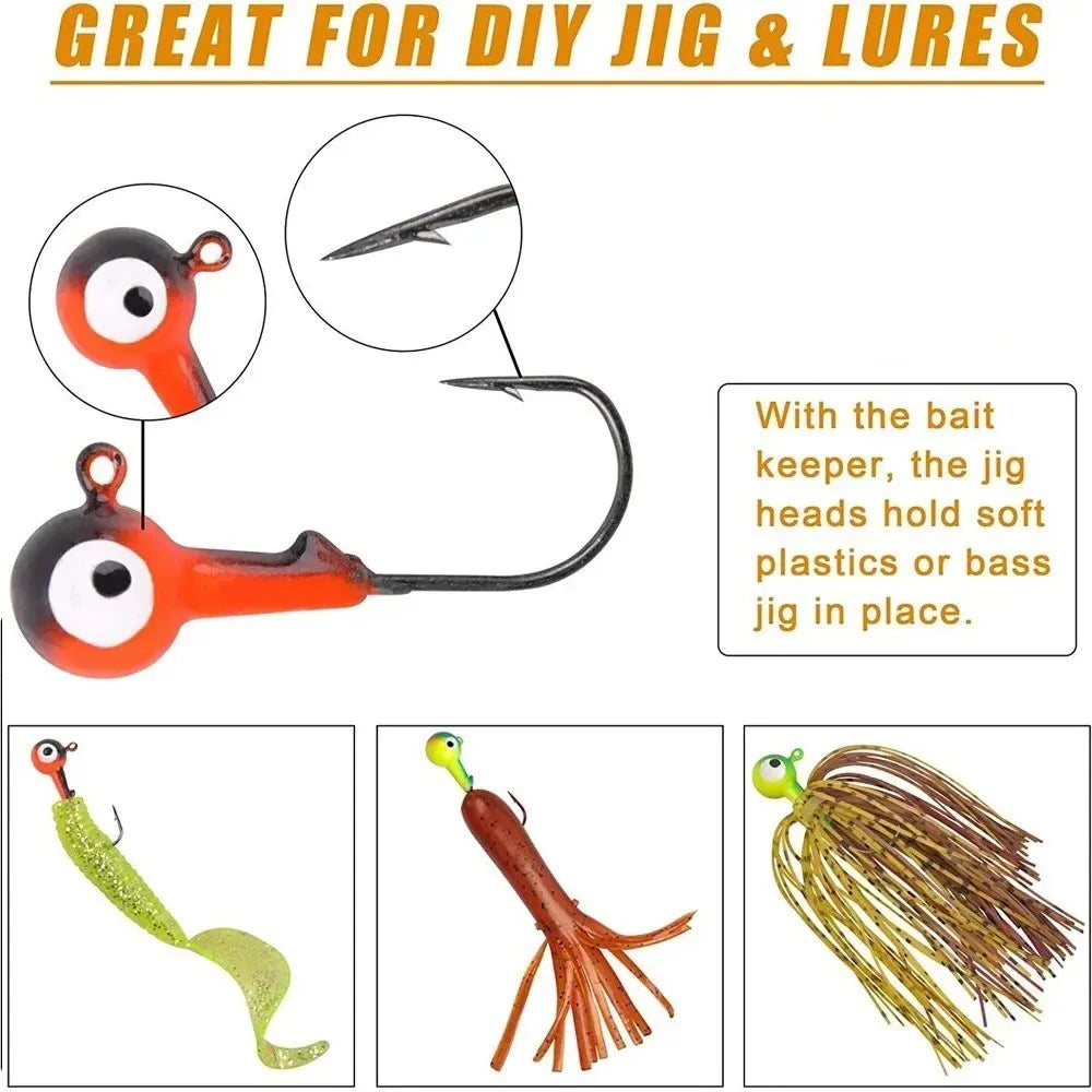 45Pcs Fishing Jigs - Crappie Jig Heads