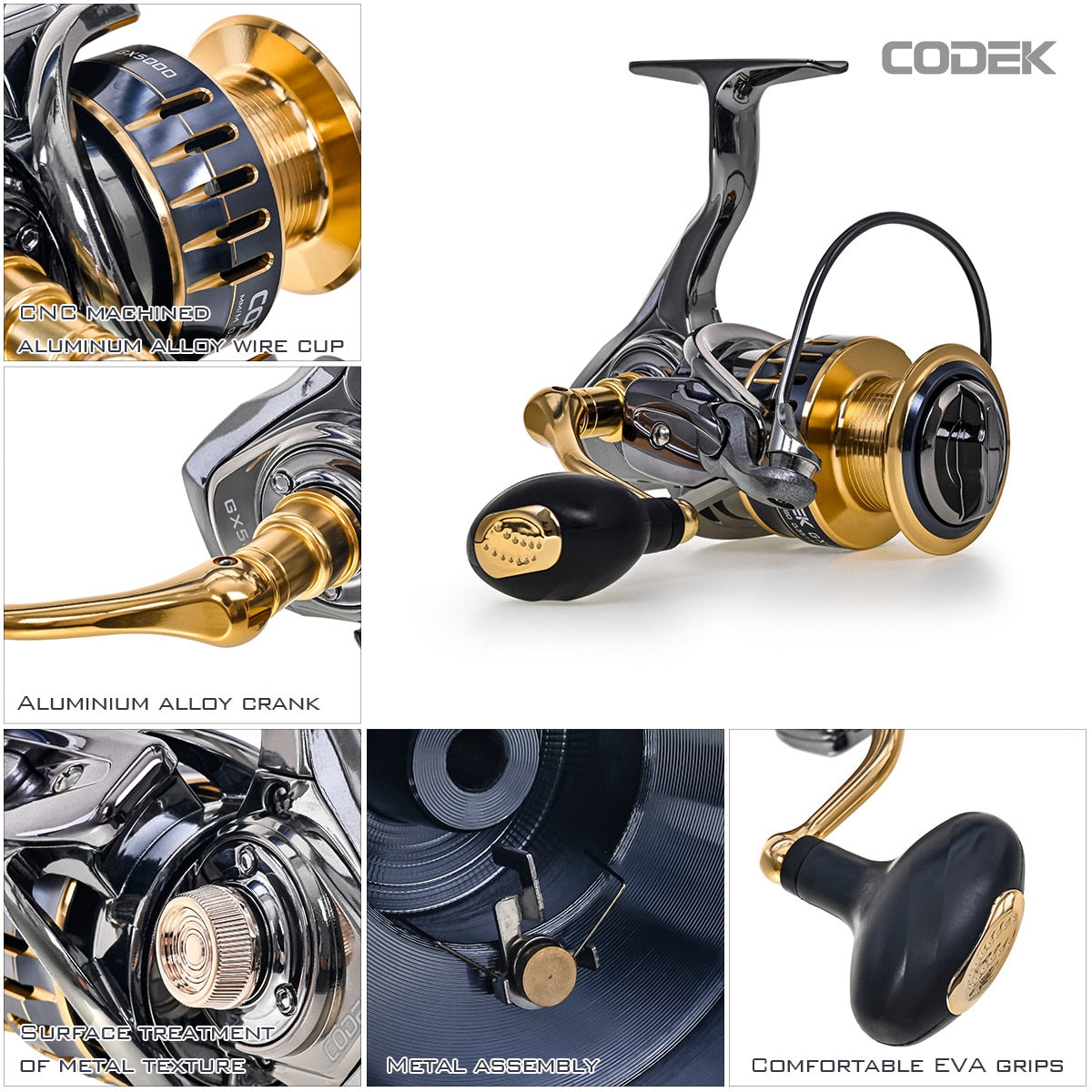 Daiwa All Metal (CODEK ) Fishing Reel 15Kg Max Drag Power Spinning Suitable for all waters