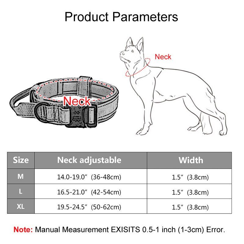 Durable Tactical Dog Collar