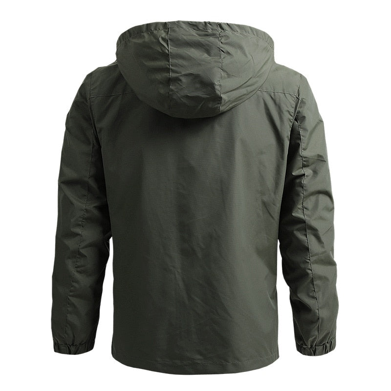 Men Windbreaker Field Jackets Outerwear Coat Hoodie For Hunting